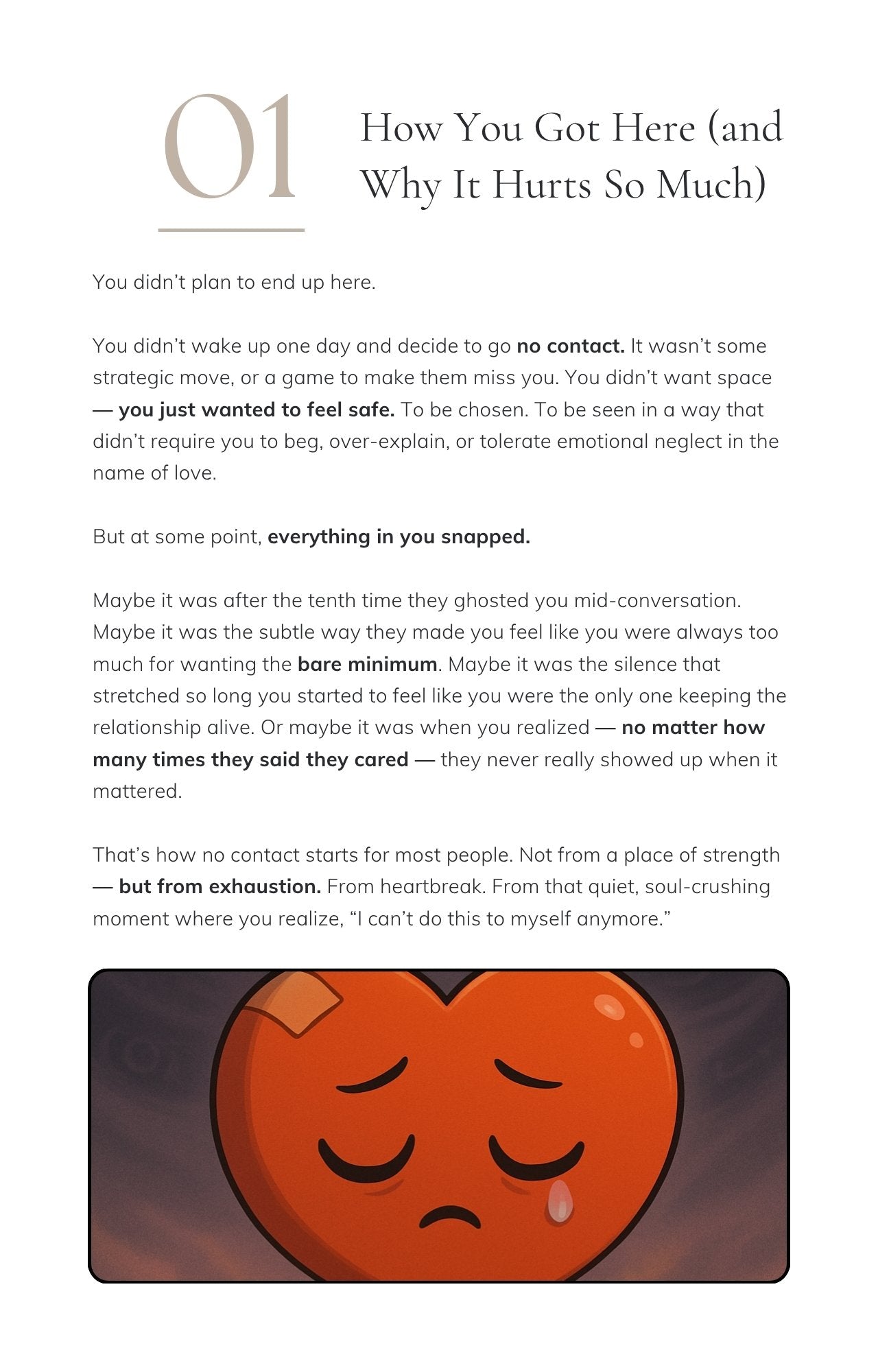 How to Stop Yourself from Reaching Out | No Contact Emotional Support Guide (ebook)