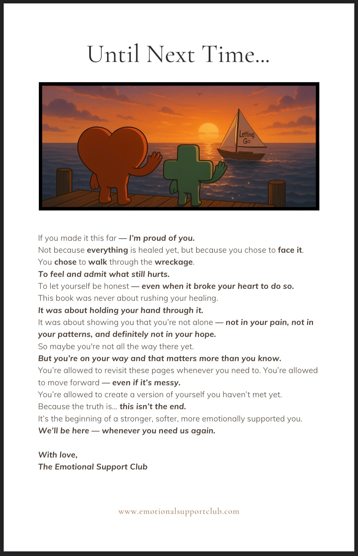 Emotional Support Club: Surviving The Breakup – A Healing Guidebook To Help You Let Go, Move On, and Rebuild