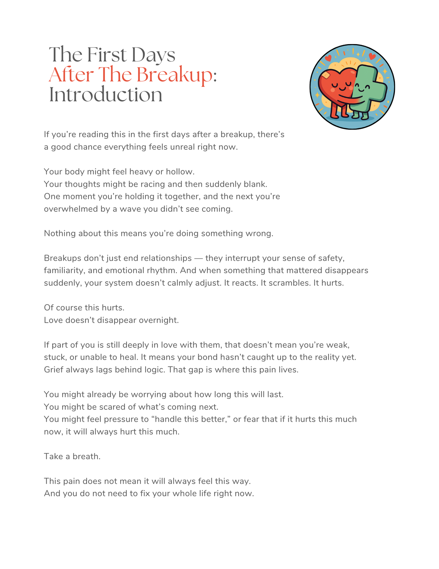 The First 7 Days After a Breakup | Emotional Support Starter Guide (ebook)