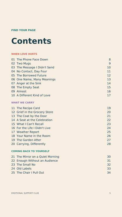 50 Emotional Support Poems From the Heart (Illustrated Ebook)