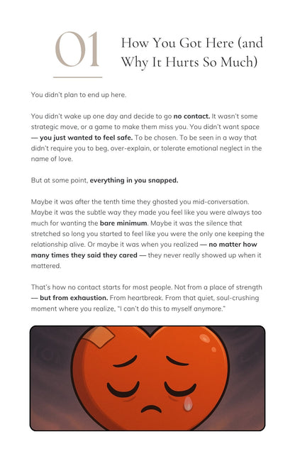 How to Stop Yourself from Reaching Out | No Contact Emotional Support Guide (ebook)