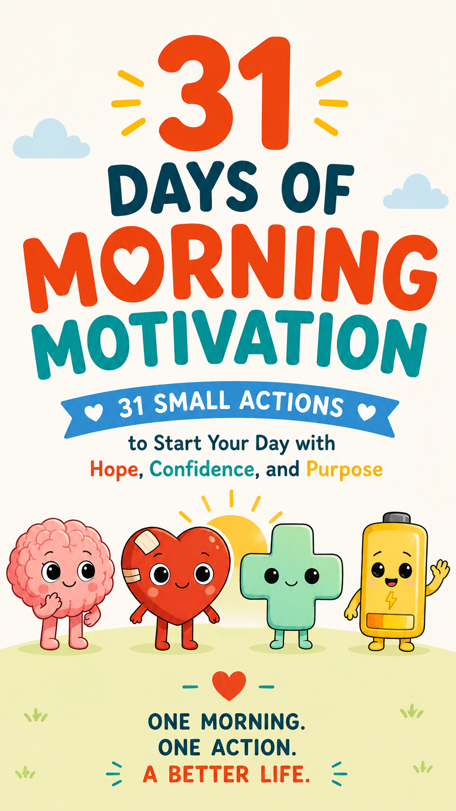 31 Days of Morning Motivation: 31 Small Actions to Start Your Day with Hope, Confidence & Purpose (eBook)