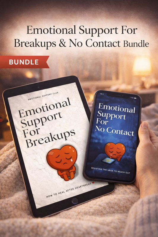 Emotional Support Breakup Healing Bundle | Breakups + No Contact (2 eBooks)