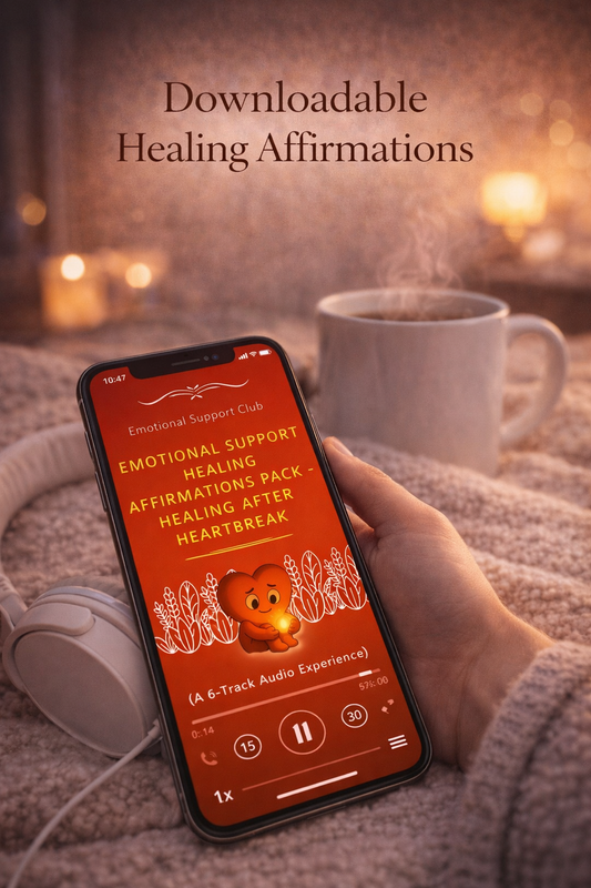 Emotional Support Club Healing Affirmations Bundle| Heartbreak, Anxiety Relief & Rebuilding Self Worth (Bundle)