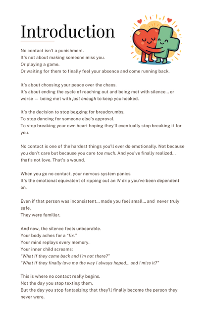Emotional Support for Breakups & No Contact (In-Depth Healing eBook)
