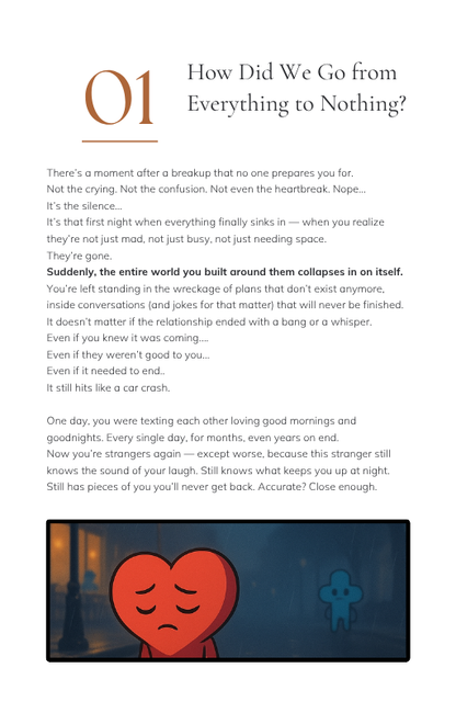 Emotional Support for Breakups & No Contact (In-Depth Healing eBook)